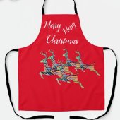 Frohe Weihnachten Red Runder Pappuntersetzer