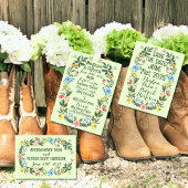 Farbenfrohe Wildblume Wreath Wedding Rett-the-Date Postkarte