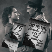 1940er Jahre Film Noir Wedding Einladung