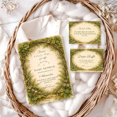 Forest Greenery Storybook Baby Shower Einladung