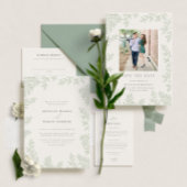 Blissful Branches Wedding Monogram Servietten Mit Folie