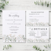 Forest Wildflowers Wedding Invitation Einladung (Personalisiere diese Kollektion eines unabhängigen Creators.)