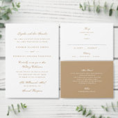 Landschaft Gold Karamel Formal Kalligraphie Elegan Einladung (Personalisiere diese Kollektion eines unabhängigen Creators.)