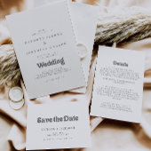 Formale einfache flache Hochzeit Dankeskarte