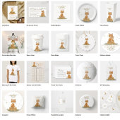 Cute Fox with Flower Crown Baby Shower Runder Pappuntersetzer