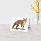 Collection Fox Note Card Karte (Gelbe Blume)