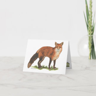 Collection Fox Note Card Karte