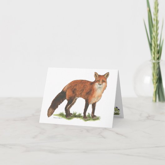 Collection Fox Note Card Karte (Vorderseite)