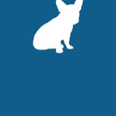 French Bulldog Baby Dusche Frenchy Frenchie Blue Weinetikett