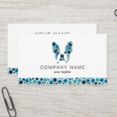 Französischer Bulldog mit bunten Kreisen Ausweis