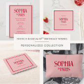 French Kisses 50. Geburtstag Wishings Paris Geburt Einladung