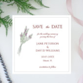 Einfache elegante Einladung von Lavender Wedding