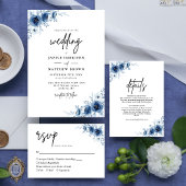 Elegantes französisches Hochzeitsprogramm für Vint