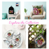 Tea Cup Floral Bouquet  Duffle Bag