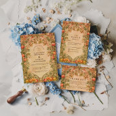 Vintage Orchard Botanical Wedding Einladung