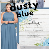 Dusty Blue Rose New Weds We3dding Geschenk Persona Kissen
