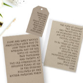 Einfach informelle und lustige Hochzeiten Save The Date