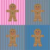 Spaß und Extravagant Pink Gingerbread Mann Popcorn Geschenkschachtel