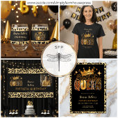 Fun Leopard GeburtstagKönigin Fünfzig Geburtstag Pappteller