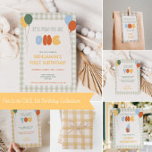 Grün Gelbe Aquarell-Gingham Geschenkpapier Set