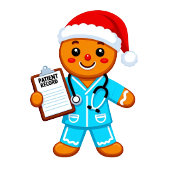 Weihnachtsassistent RN Nurse Santa Xmas Spielkarten