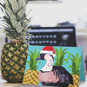 Funny Hawaii Christmas Goose Mele/Nene Kalikimaka Großer Weihnachtsstrumpf