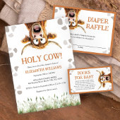 Funny Holy Cow Baby Shower Einladung