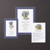 Future Dusk Common Abend Primrose Floral Wedding Menükarte (Personalisiere diese Kollektion eines unabhängigen Creators.)