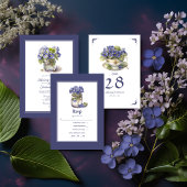 Future Dusk Common Abend Primrose Floral Wedding Programm