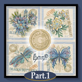 G Creation Office - blaue Blume Puzzle