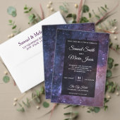 Weltraumuniversum Galaxie Hochzeit Save The Date (Personalisieren Sie die Kollektion dieses unabhängigen Creators. Test)
