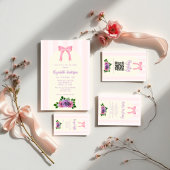 Garden Rose Pink Baby Dusche Pappteller