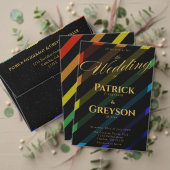 Schwule Männer Hochzeit Elegante Regenbogen-Papier Pappbecher (Personalisieren Sie die Kollektion dieses unabhängigen Creators. Test)