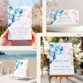 Enthüllung über das blaue und rosa Geschlecht bei  Einladung