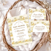 Gentle Safari Animals  Baby Shower Einladung