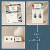 Abstraktes Geode-Muster-Schmuck Geschäftslogo Seidenpapier