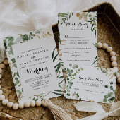 Tropical Gold Green Foliage Rücksendeadresse