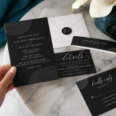 Terracotta Line Art Geometric Boho Budget Flyer