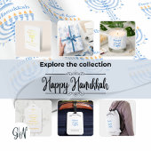 Customizable Peace Love Light Hanukkah Celebration Gepäckanhänger