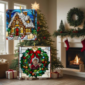 Christmas Gingerbread Man Keramikknauf