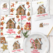 Gingerbrot Weihnachten Runder Aufkleber