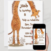 Giraffe, Zoo Animal zum Geburtstag Serviette