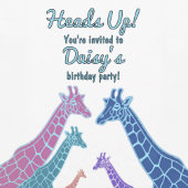 Giraffe Tower Birthday Einladung