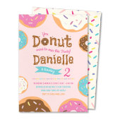 Girl's Donut Party - Danke, Note Card Dankeskarte