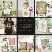 Pink Dino & Tropical Leaves Custom Gift Wrap Geschenkpapier Set