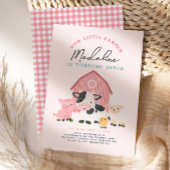Süße Mädchen-Farmtier-Scheunen-Geburtstag Banner