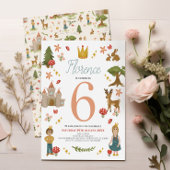 Girls Magic Fairytale Princess Kindergeburtstag Einladung