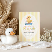 Girls Duckling Puddle Summer Birthday Einladung