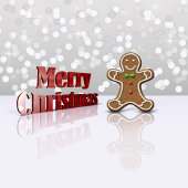 Frohe Weihnachten Gingerbread Man Geschenkschachtel
