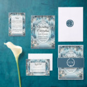 Glittering Snowy Forest Wedding Tischnummer (Personalisiere diese Kollektion eines unabhängigen Creators.)